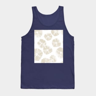 Shibori Kumo dots white & natural beige Tank Top